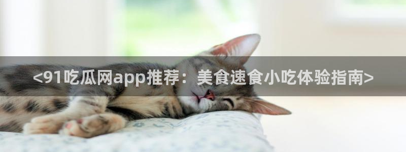 吃瓜网 今日吃瓜 热门大瓜：<91吃瓜网app推荐：美食速食小吃体验指南>