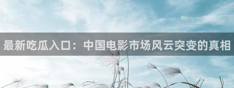 豆瓣自由吃瓜基地：最新吃瓜入口：中国电影市场风云突变的真相